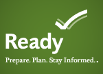 The word "Ready" on a green background with a white check mark.
